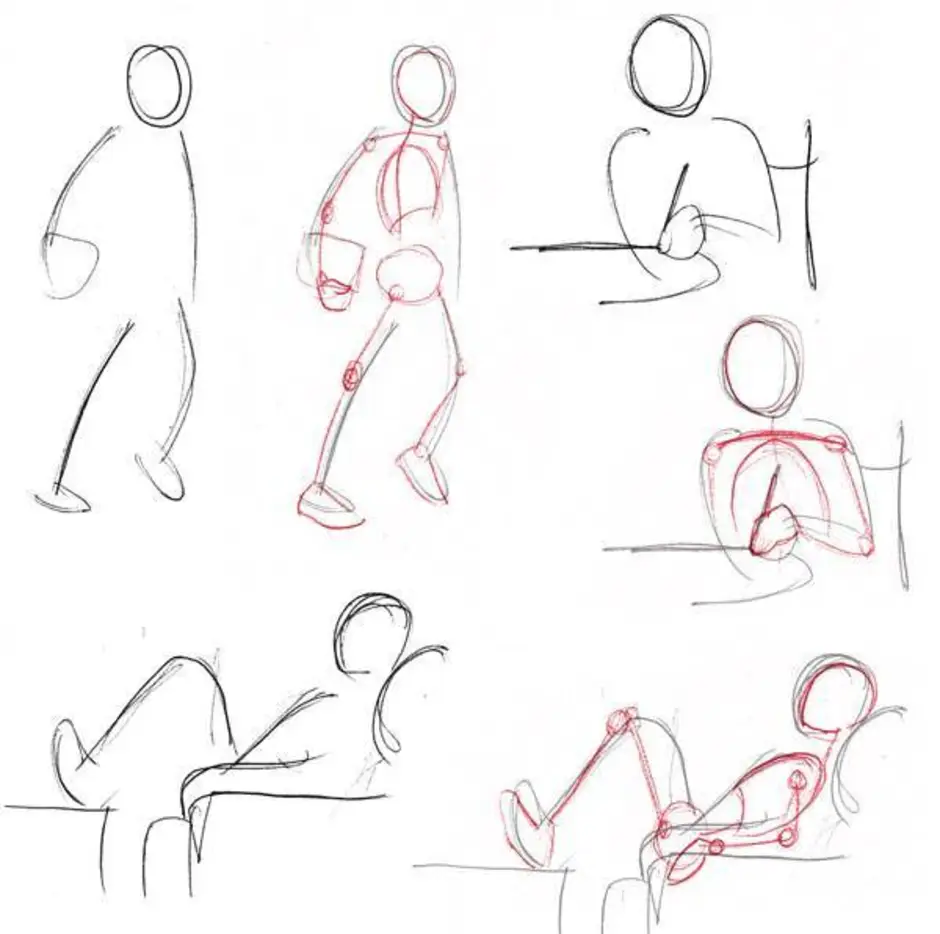 Как нарисовать человека поэтапно легко для начинающих. Пошаговые уроки рисования человека. Пошаговое рисование тела. Поэтапный рисунок человека. Пошаговые рисунки карандашом людей.