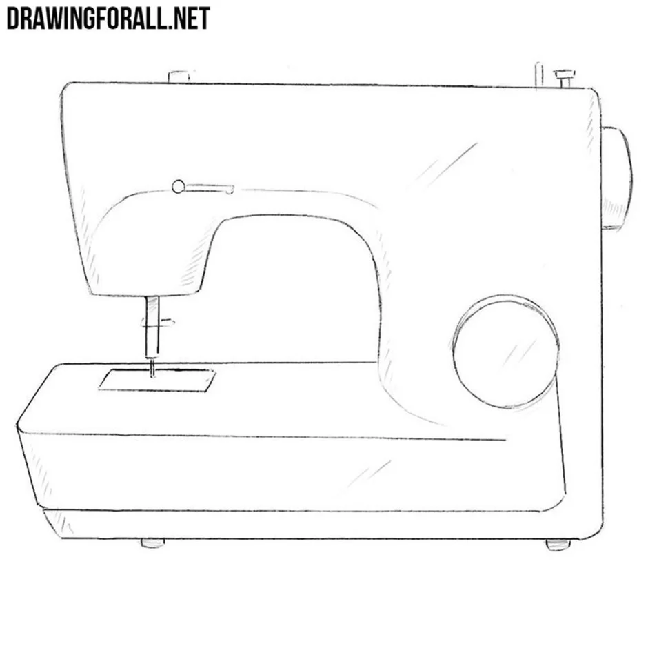 Швейная машинка нарисовать легко