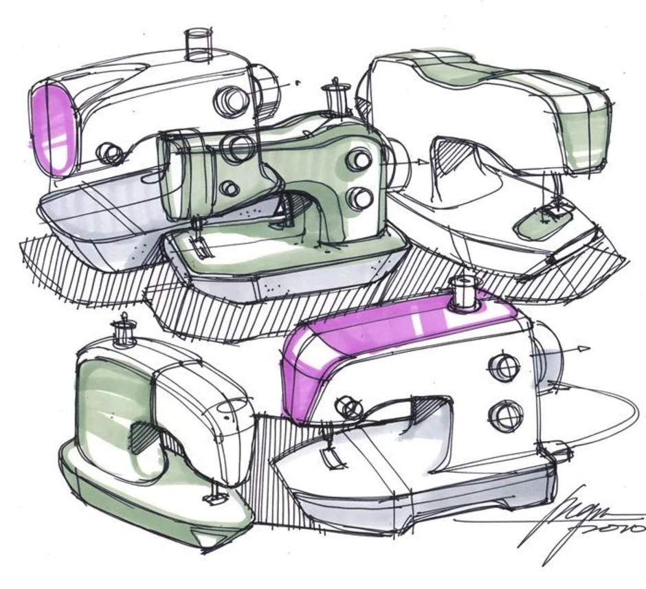 Швейный эскиз. Набросок швейной машинки. Швейная машинка скетч. Швейная машинка эскиз. Швейная машина зарисовка.