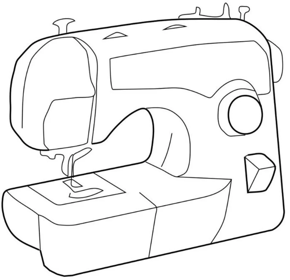 Картинка швейной машинки для распечатки