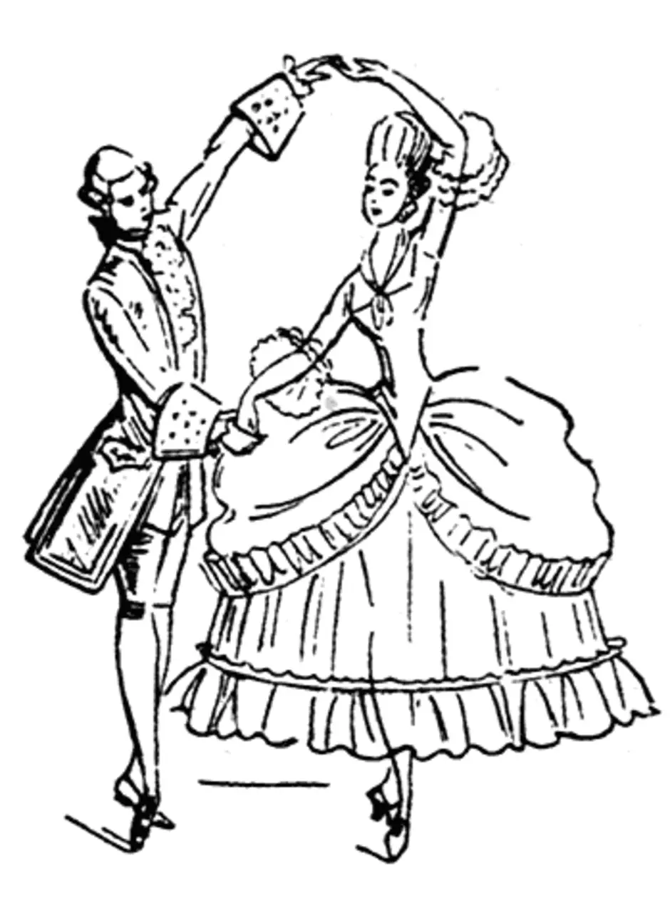 Бал 19 века рисунок. Менуэт 18 века. Мазурка на балу 19 века. Старинные танцы. Фигуры менуэта.