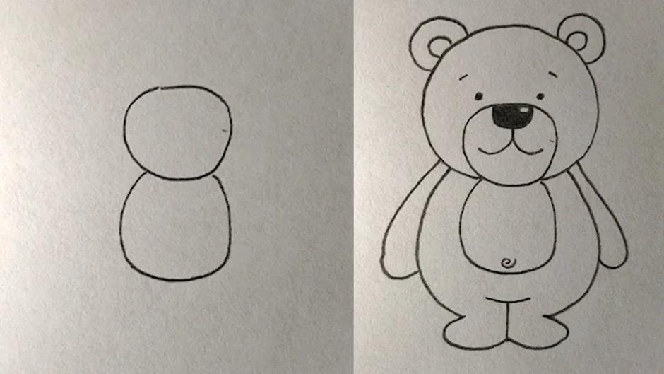 Рисунок медвежонка