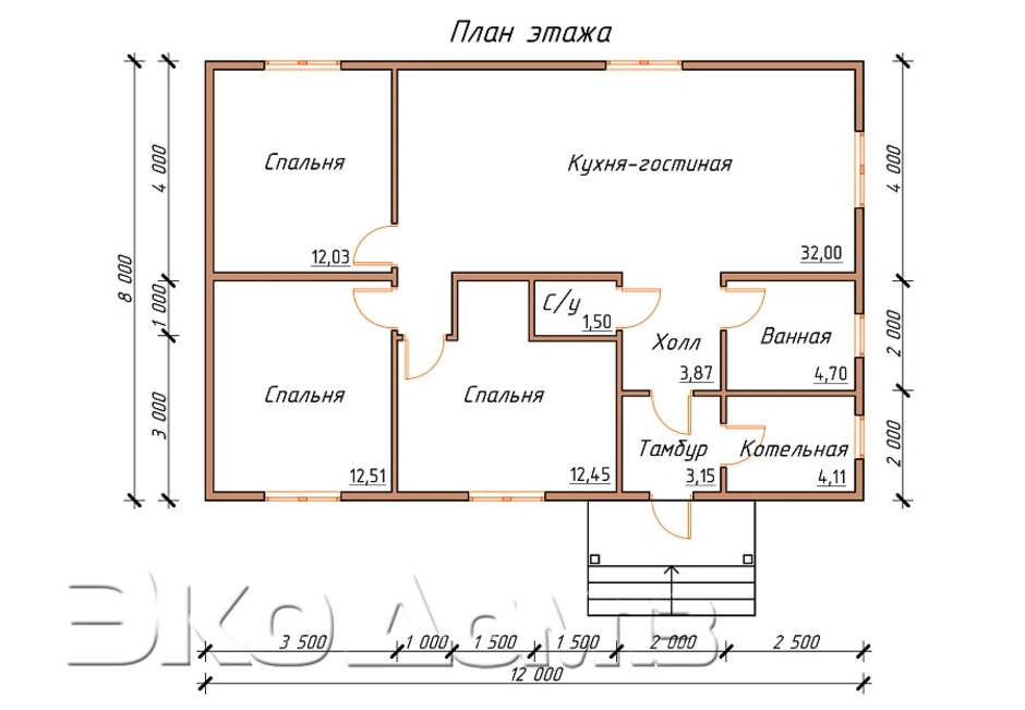 Нарисовать план дома