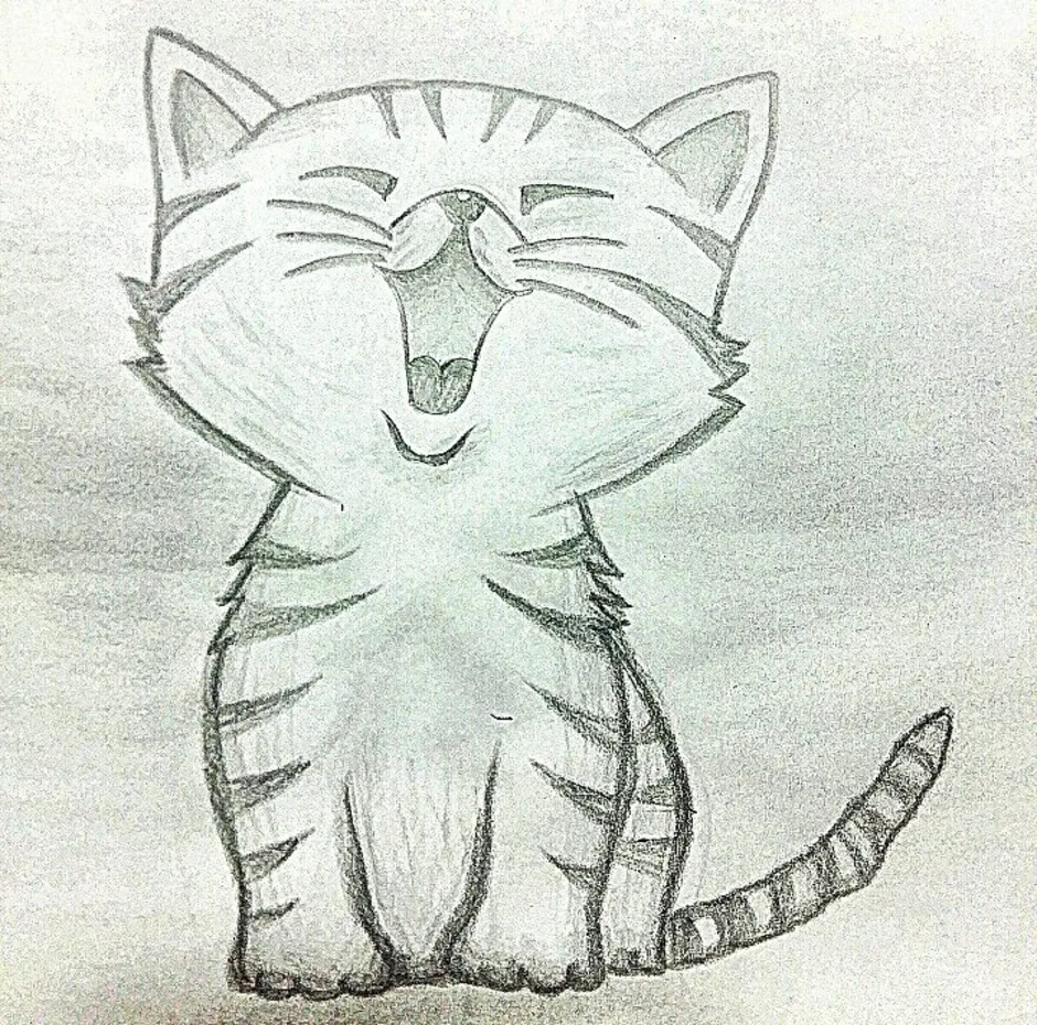 Милые котики рисунки легко и красиво. Рисунки котиков. Рисунки для срисовки. Красивые рисунки несложные. Рисунки карандашом прикольные.