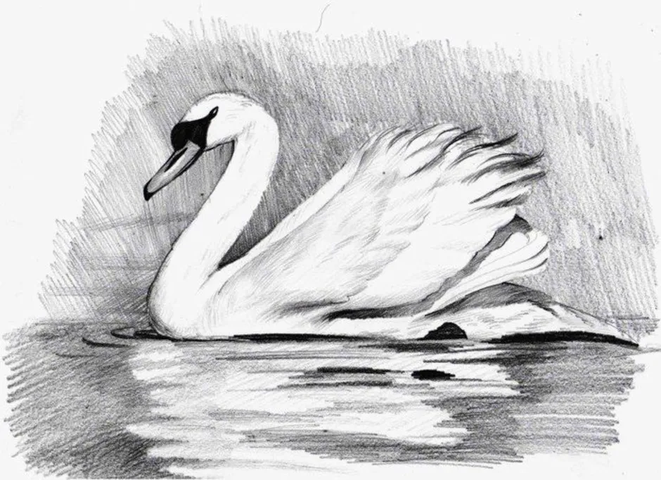 Нарисовать рисунок лебедушка. Лебедь шипун. Лебедь шипун рисунок. Лебедь карандашом. Лебедь рисунок карандашом.