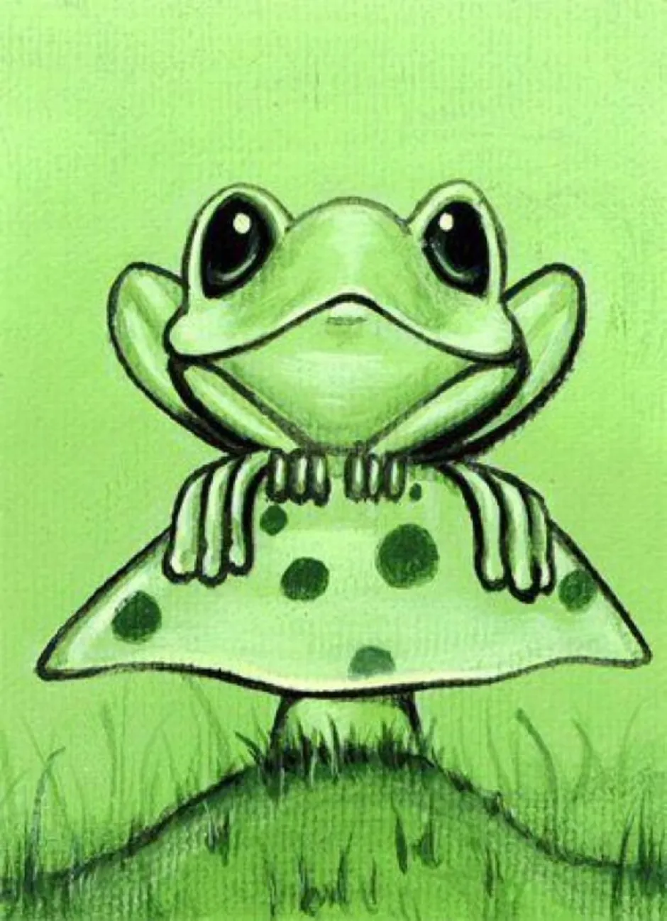 Фото лягушек на аву нарисованных