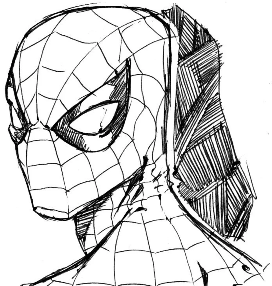 Человек паук нарисовать карандашом. Спайдер Мэн срисовка. Человек паук рисунок. Человек паук для рисования. Человек паук карандашом.