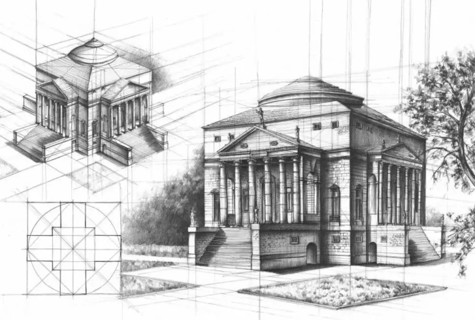 Рисунок школы в стиле классицизм