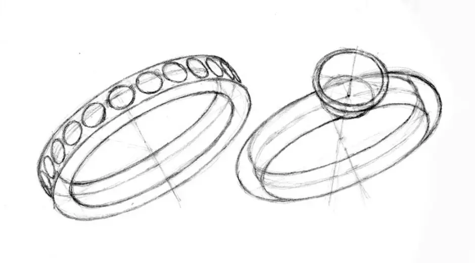 Рисование колечки. Кольцо для рисования. Эскизы ювелирных браслетов. Ювелирные украшения для срисовки. Кольцо карандашом.