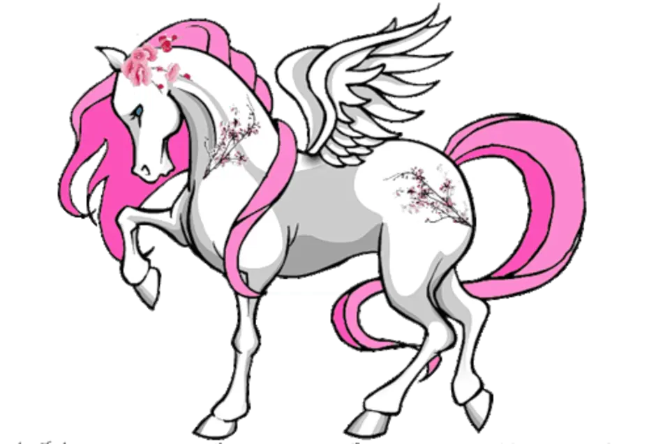 Розовая лошадь рассказ. Иллюстрация к произведению конь с розовой гривой. Конь с розовой гривой рисунок. Лошадь с розовой гривой. Белая лошадь с розовой гривой.