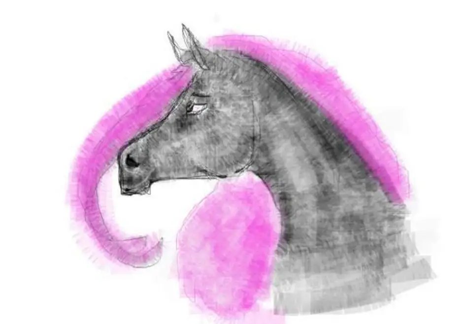Композиция конь с розовой гривой. Конь с розовой гривой. Иллюстрация к рассказу конь с розовой гривой. Лошадь с розовой гривой. Конь с розовой гривой рисунок.