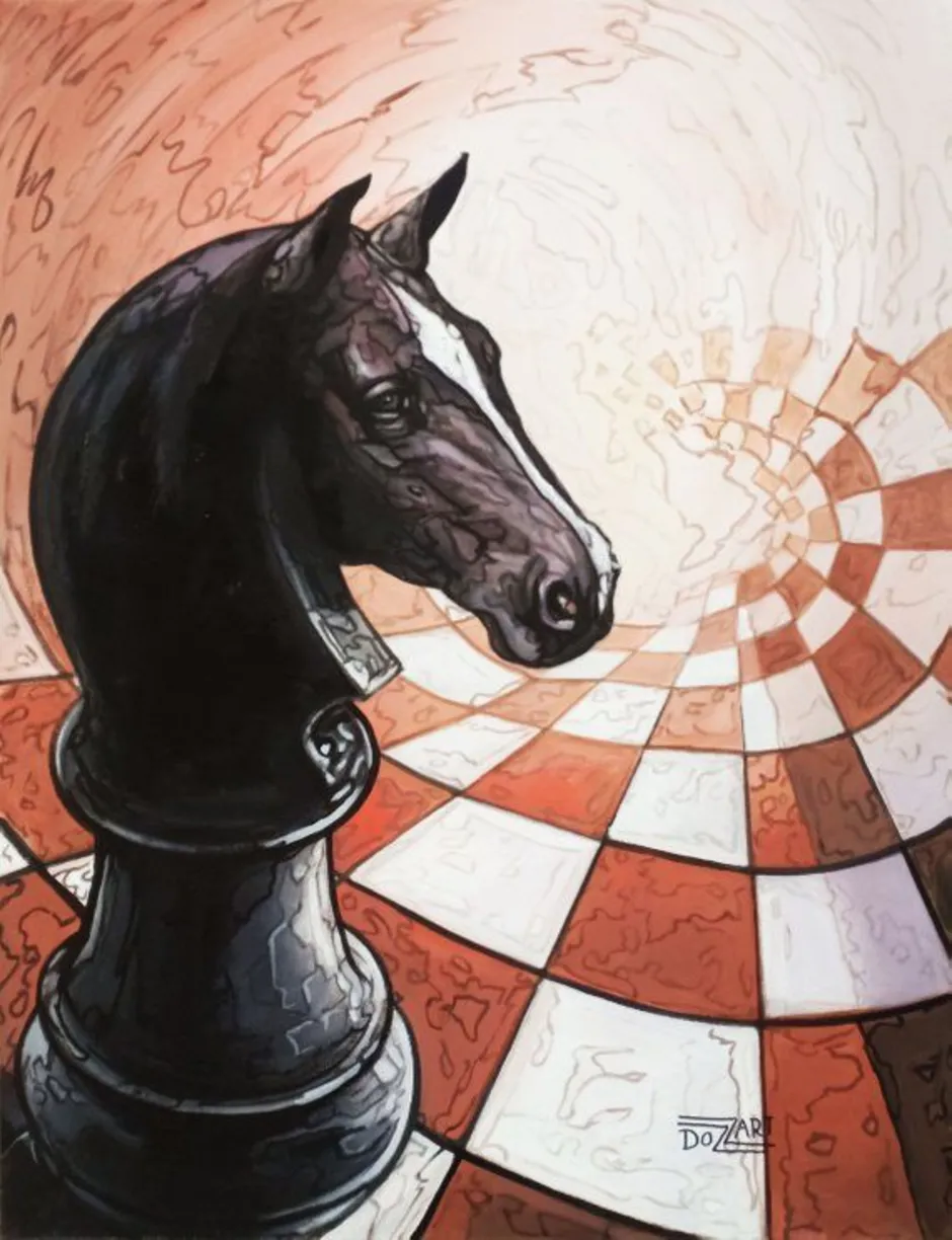 2 коня шахматы. Шахматный конь. Шахматы в живописи. Конь шахматы. Шахматная лошадь.