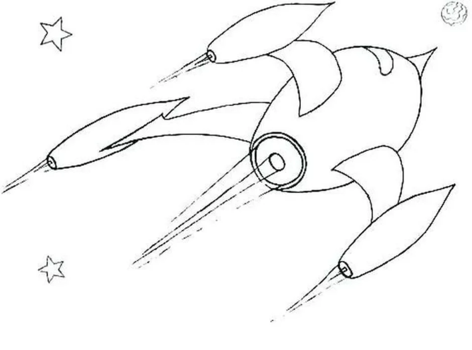 Как рисовать космический корабль для детей 1 класса