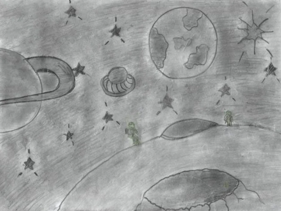 Рисуем космос карандашами. Космос рисунок карандашом. Рисунок на тему космос карандашом. Космический рисунок карандашом. Космос рисунок карандашом простым.