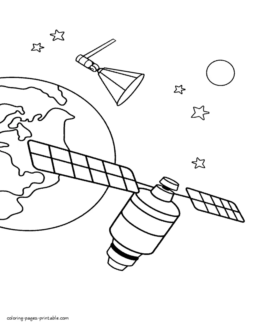 Спутник земли рисунок. Раскраска Спутник в космосе для детей. Космическая станция раскраска для детей. Космические аппараты. Раскраска. Космические Спуник. Раскраска.