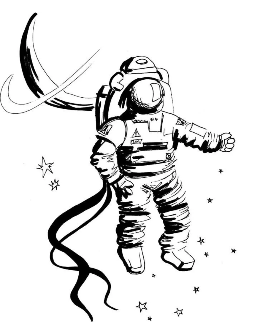 Как разукрасить космонавта. Космонавт рисунок. Космонавт раскраска. Рисунок космонавтики. Рисование космонавт.