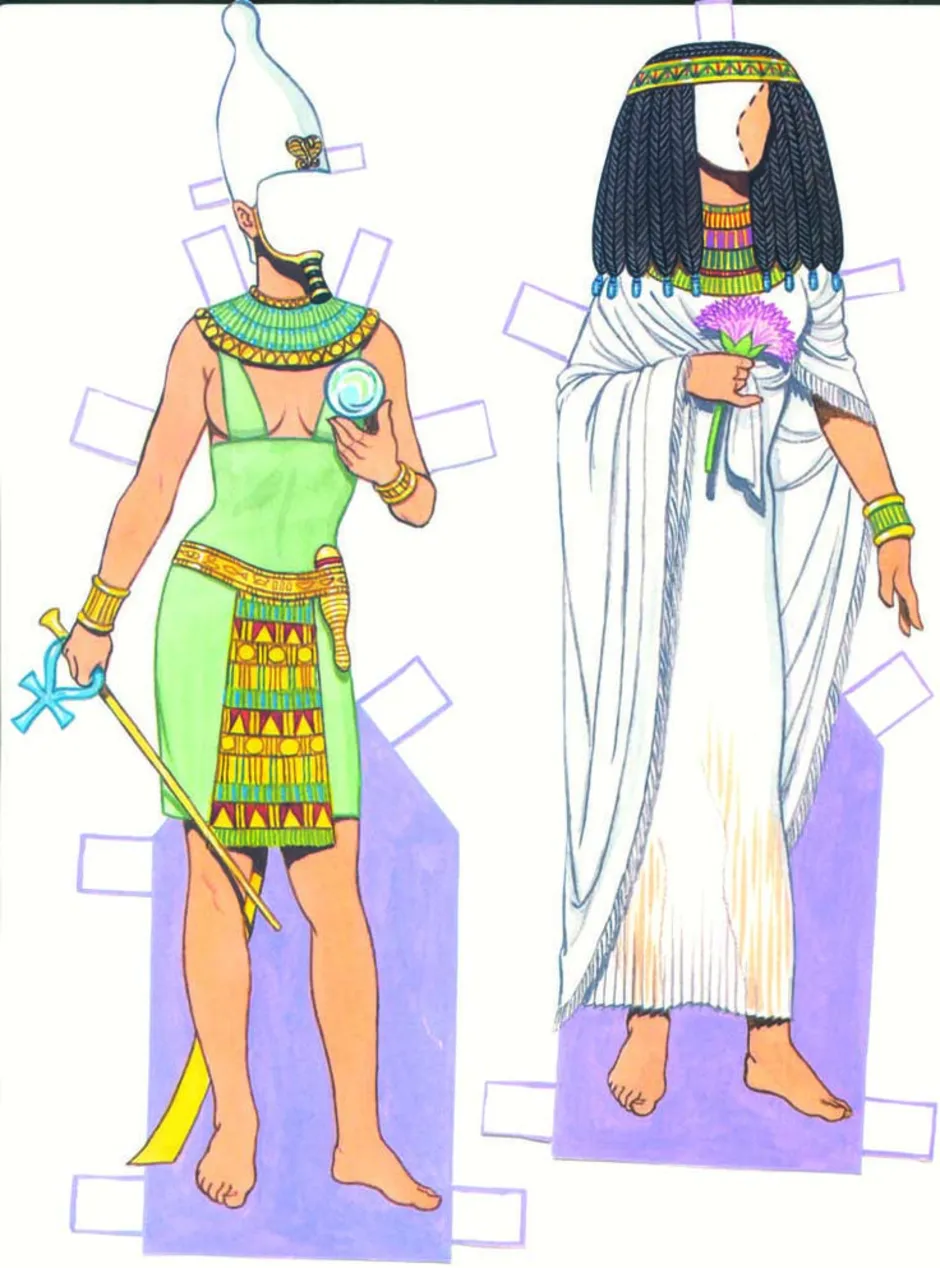 Женский костюм древнего Египта калазирис