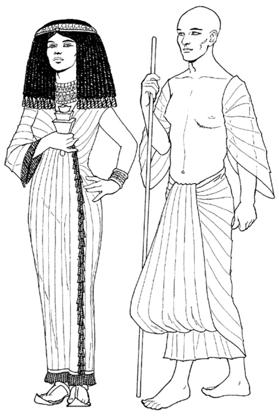 Одежда древнего Египта калазирис