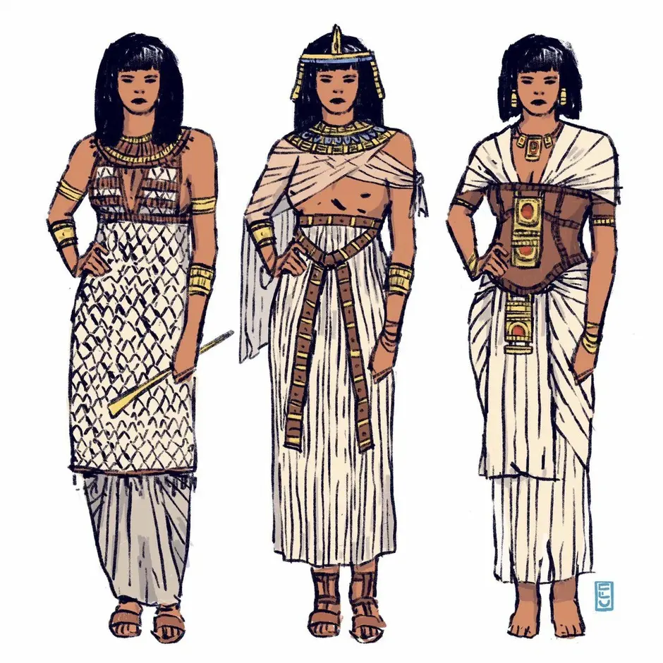 Женский калазирис древнего Египта