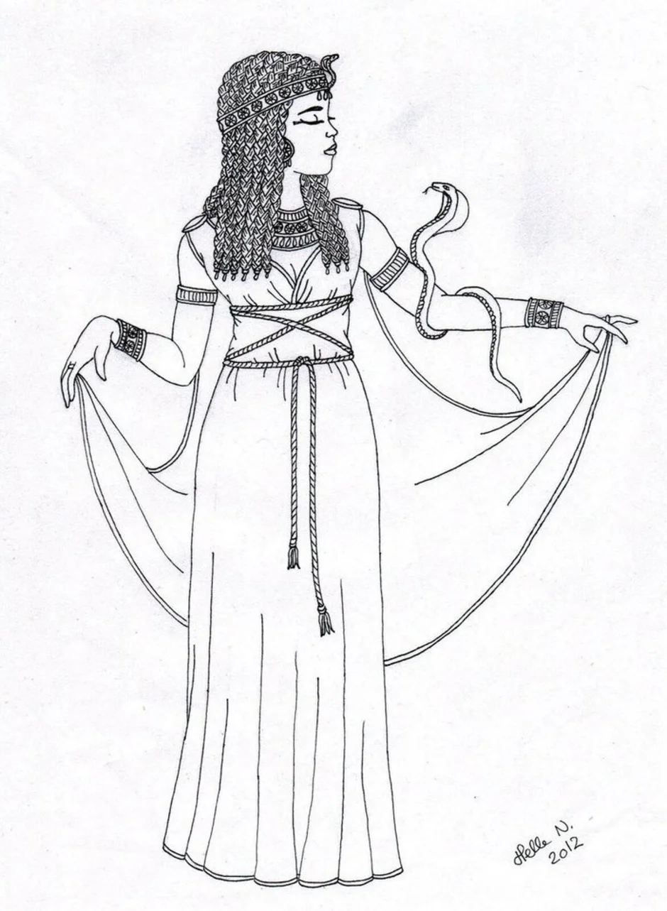 Королева Египта нарисова