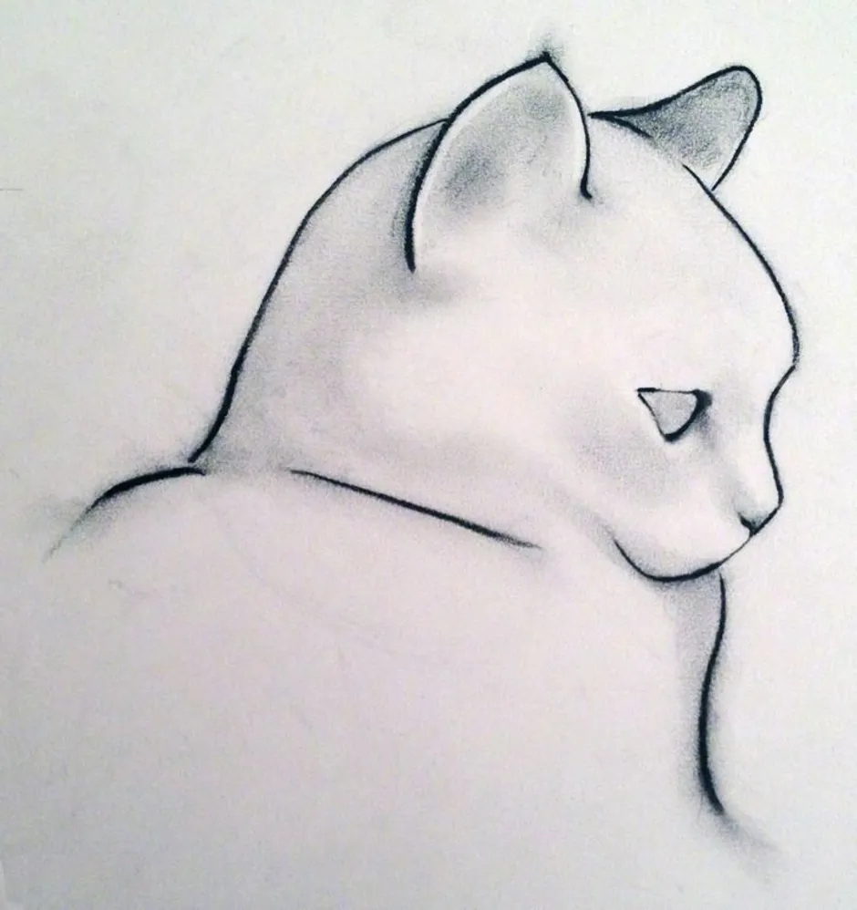 Коты для срисовки карандашом. Очень легкие рисунки. Красивые несложные рисунки. Рисунок кошки для срисовки. Красивые рисунки очень легко.