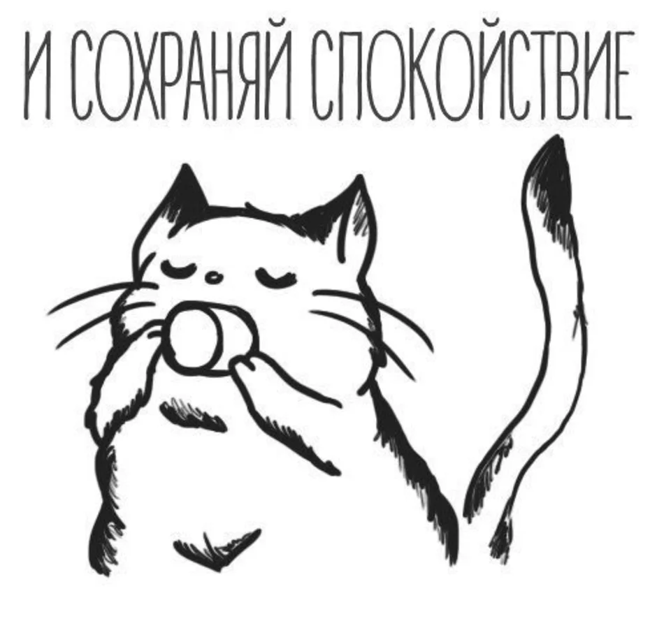 Котик мем рисунок