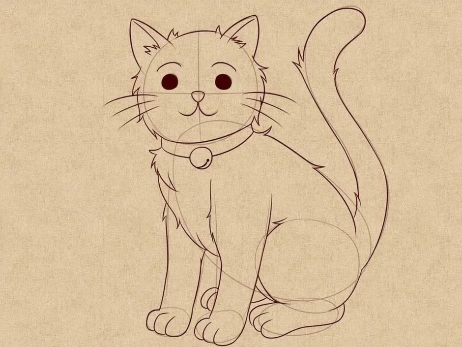 Картинки кошек рисовать. Кошка рисунок. Рисунки котов для срисовки. Рисунок кота для срисовки. Рисунки для срисовки котики.