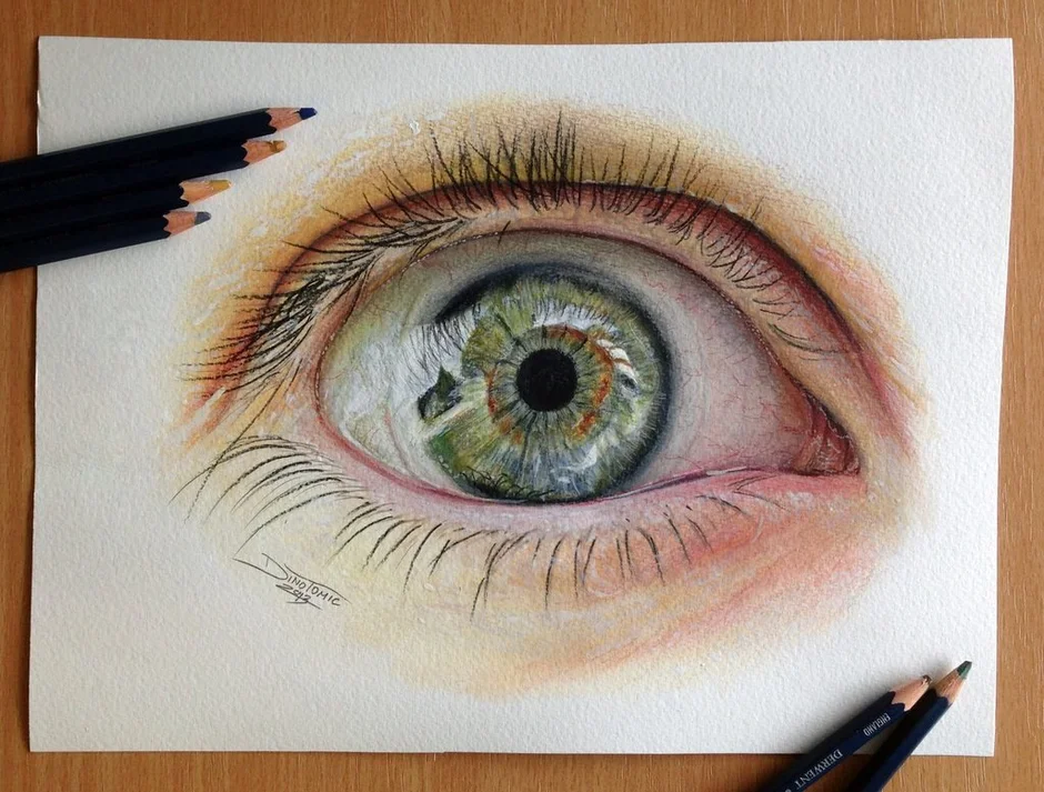 Глаза рисовать карандашом