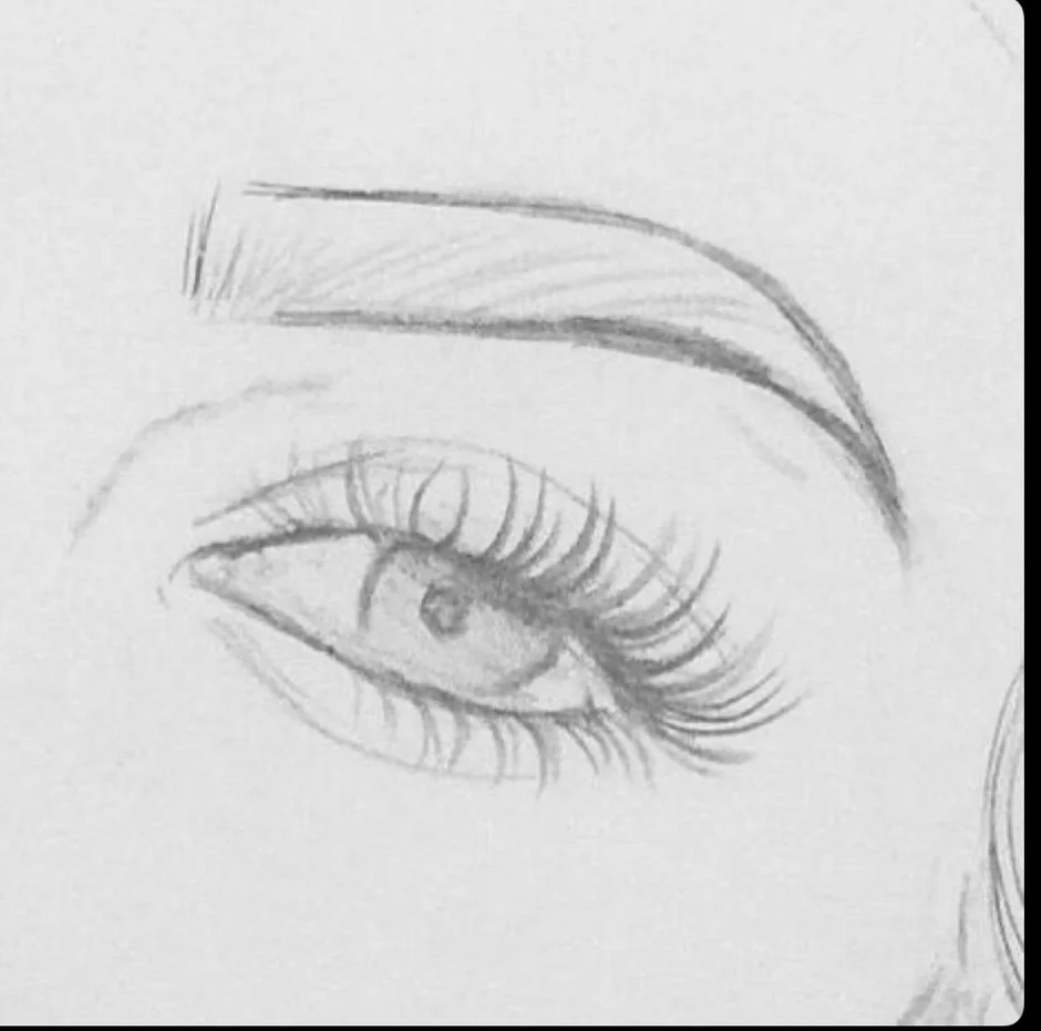 Глаз простым карандашом