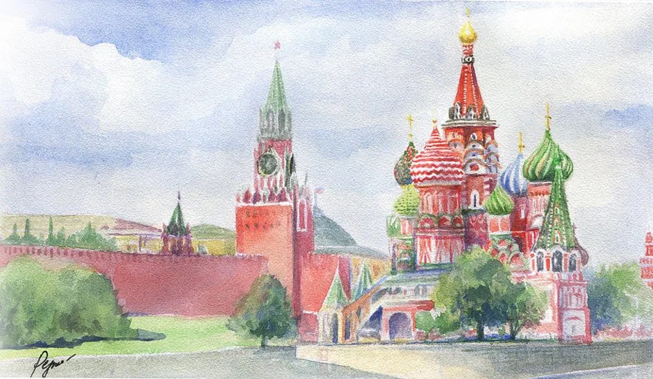 Фото кремля рисунок