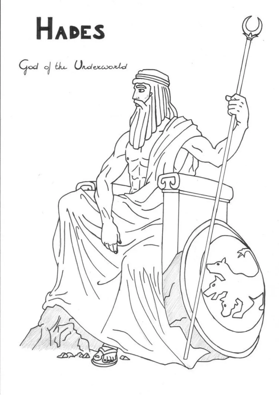боги древней греции картинки для срисовки