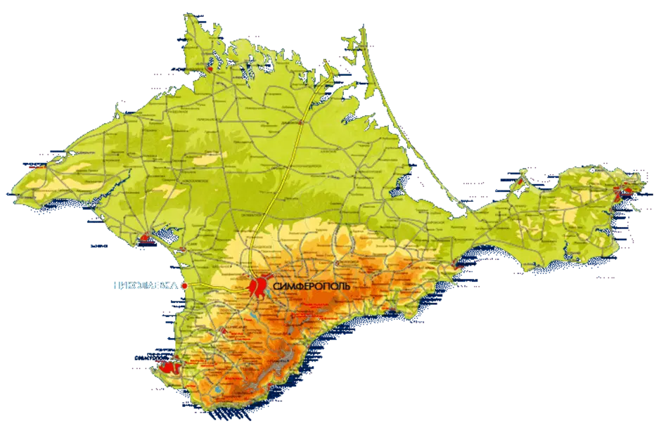 Крымский полуостров рисунок