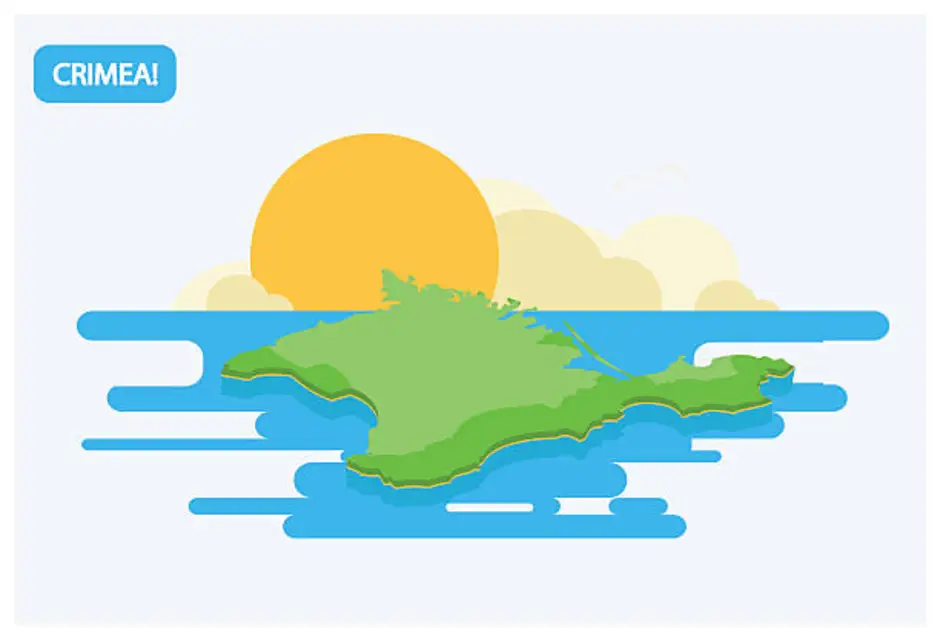 Крымский полуостров рисунок
