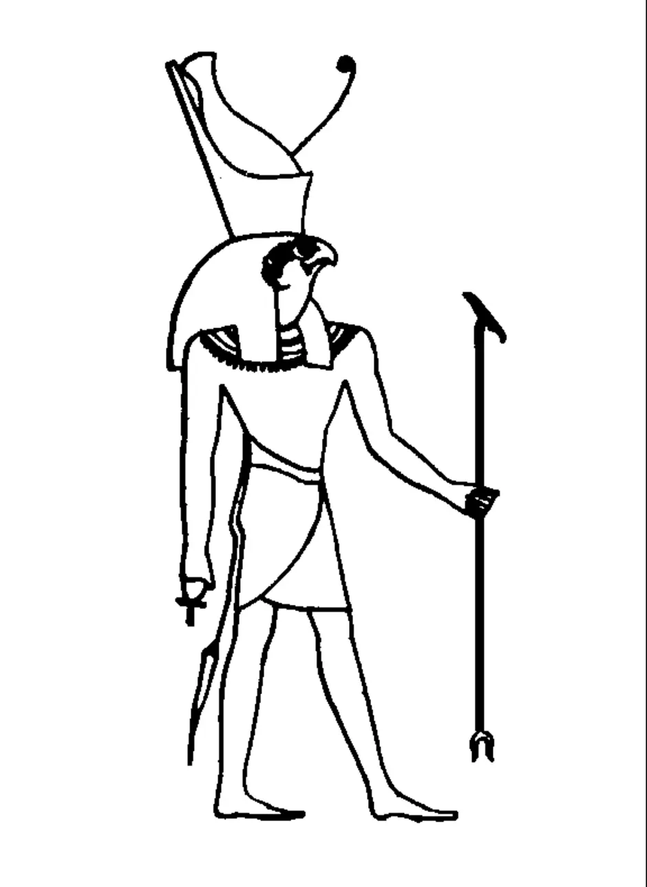 нарисованные боги древнего египта картинки
