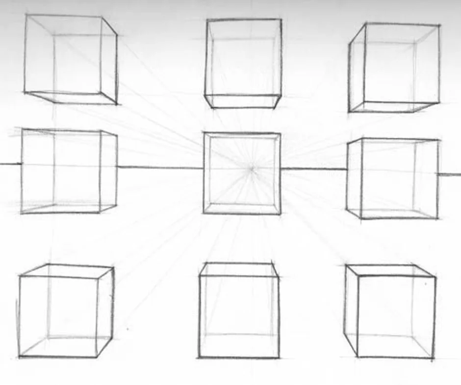 Как рисовать кубы в перспективе