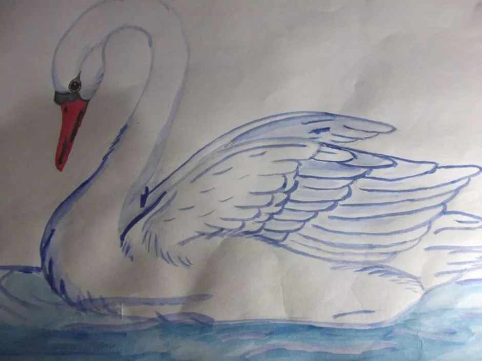 Нарисовать рисунок лебедушка. Рисование лебедя. Лебедь рисунок. Лебедь рисунок карандашом. Лебедь для детей.