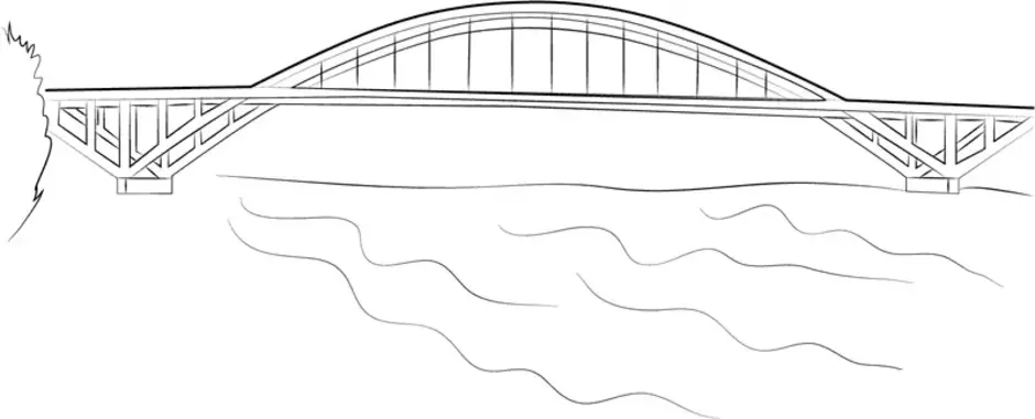 Крымский мост раскраска. Мост раскраска. Эскиз моста. Мост раскраска для детей. Раскраска мостик через речку.