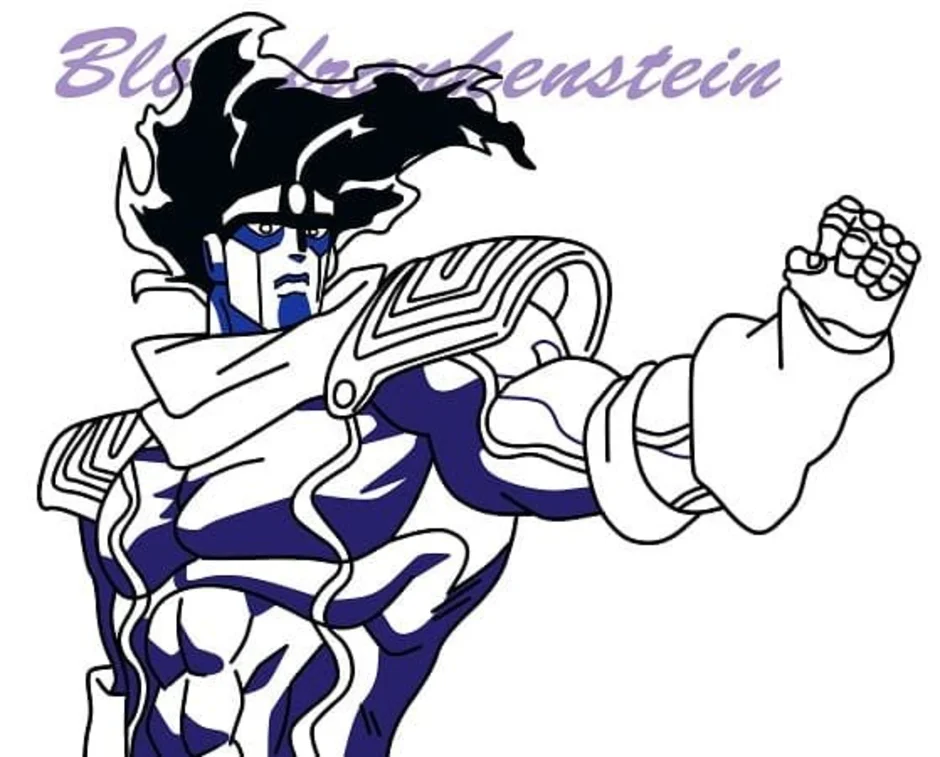 Рисовать star platinum