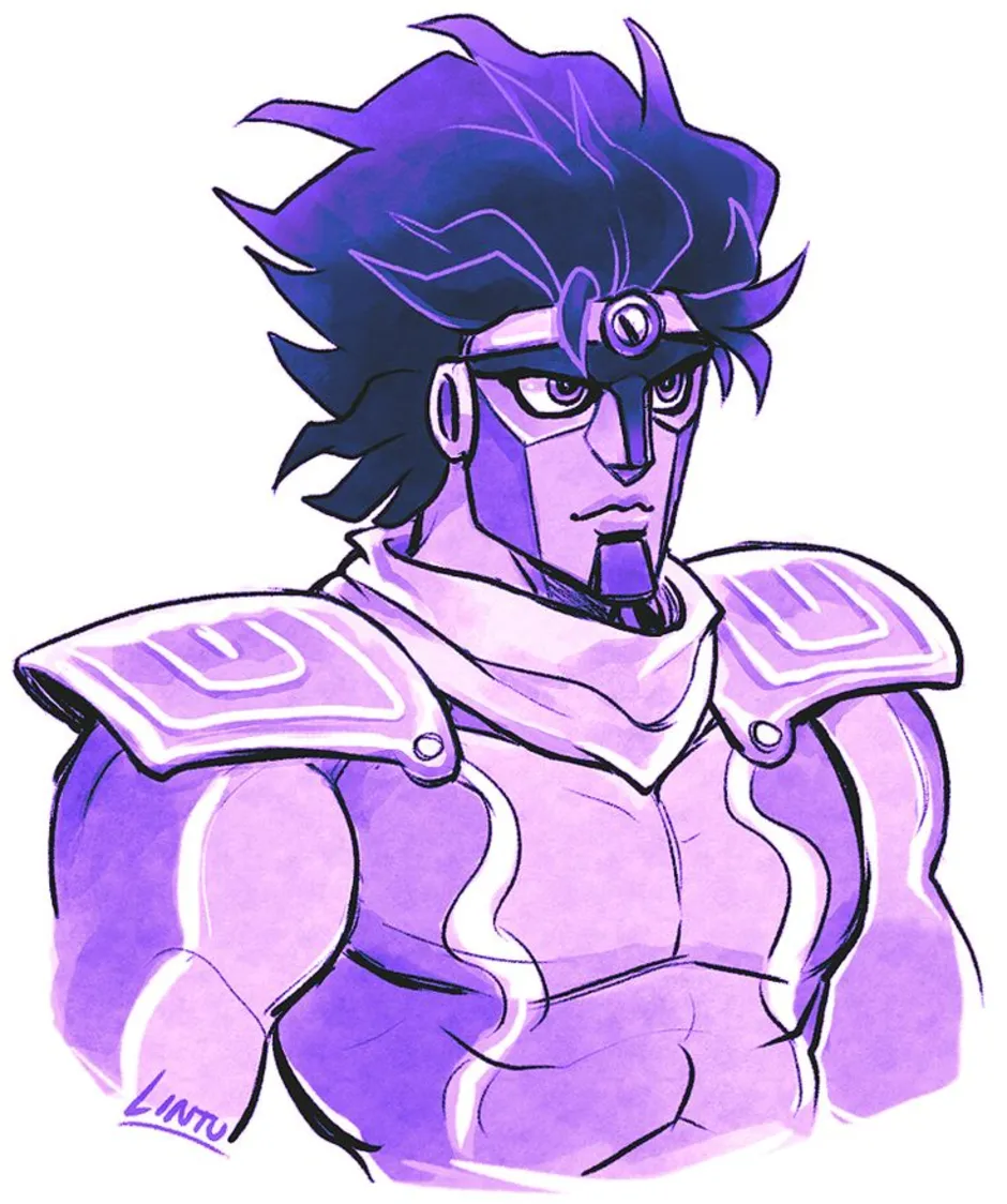 Как нарисовать star platinum