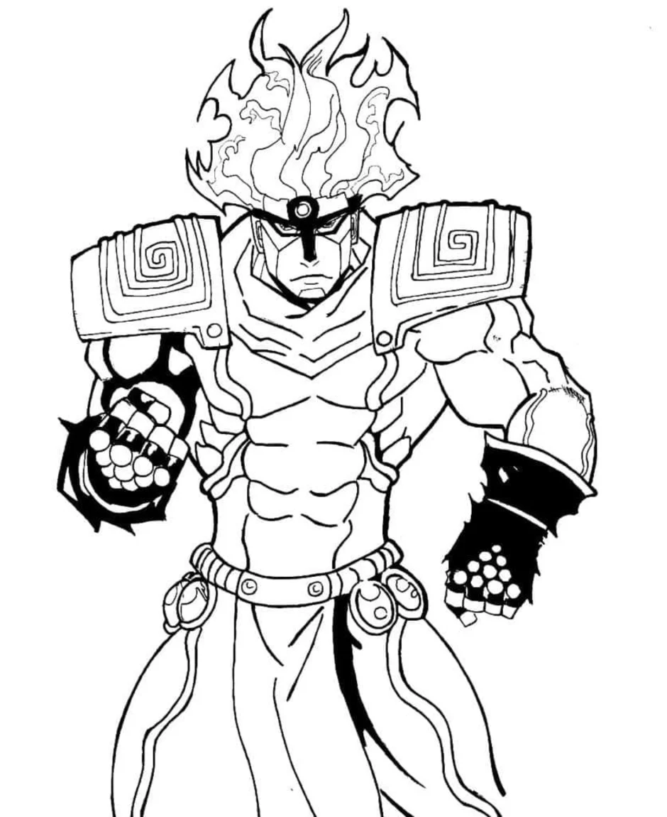 Рисовать star platinum