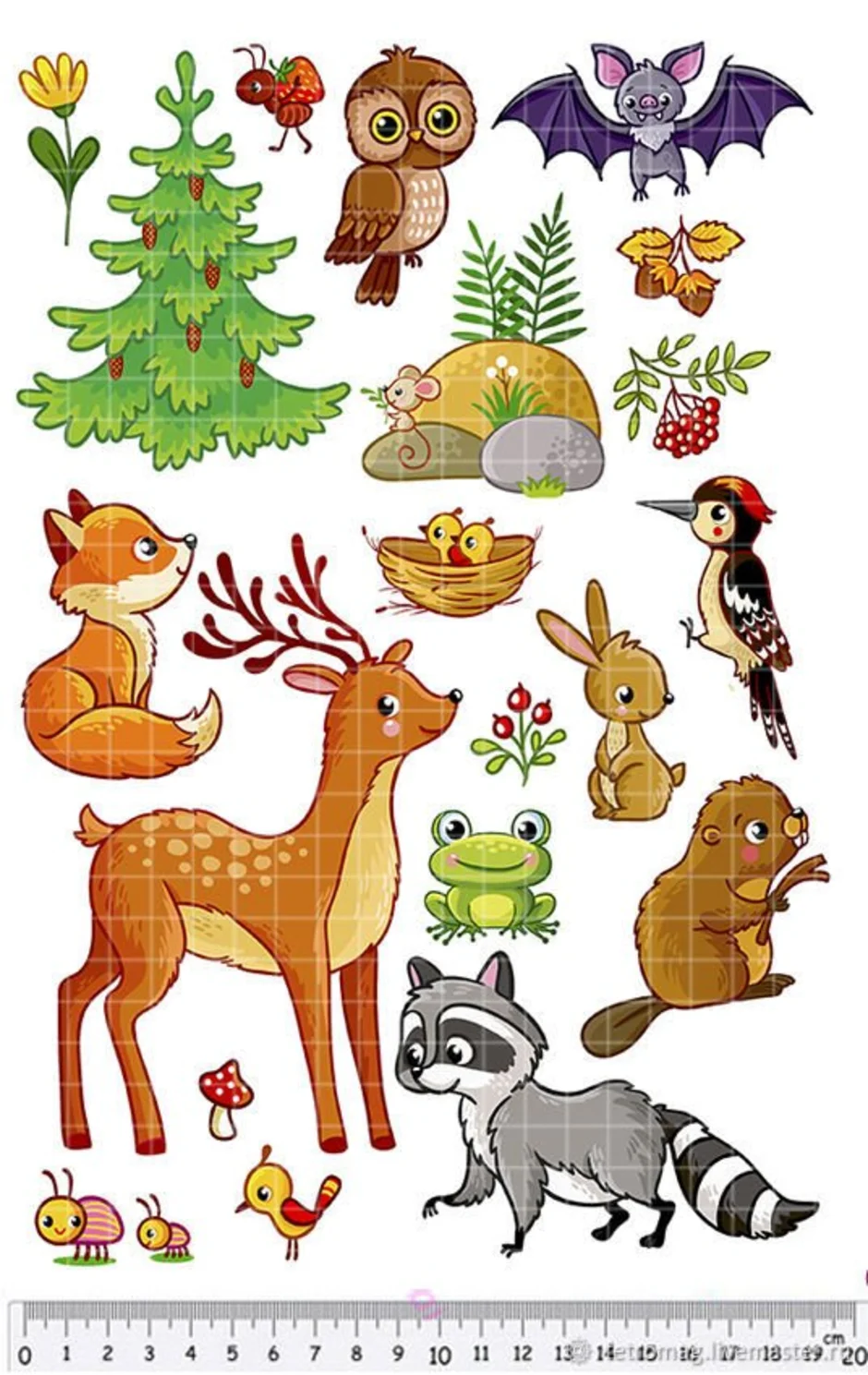 картинки про лесных животных для детей