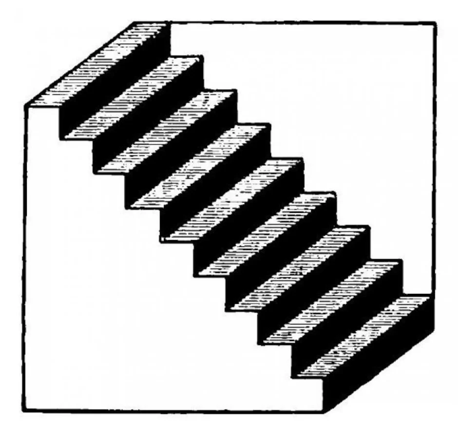 Картина лестница обман зрения
