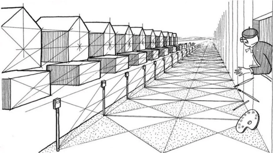Как рисовать линейную перспективу