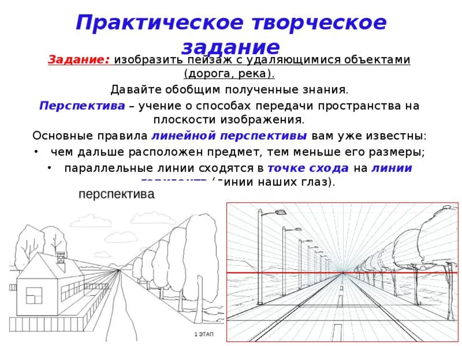 Основные правила перспективы в рисунке