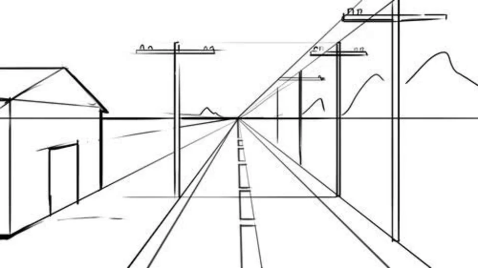 Рисунок линейной и воздушной перспективы изо 6 класс
