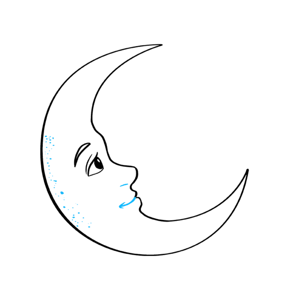 Легкий месяц. Луна для срисовки. Нарисовать луну. Картинки для срисовки Луна. Месяц для срисовки.