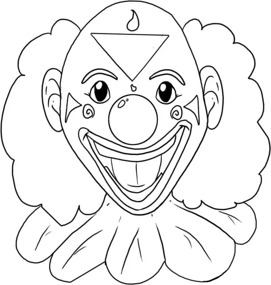 Маска клоуна на палочке шаблон. Клоун раскраска. Веселый клоун раскраска. Клоун раскраска для детей. Раскраска весёлый клоун для детей.