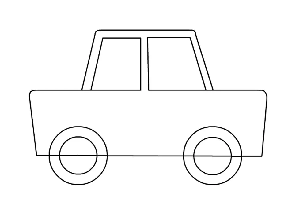 Простой транспорт. Машинки рисовать для детей. Схематическая машинка. Машина для рисования детям. Машинки для срисовки для детей.