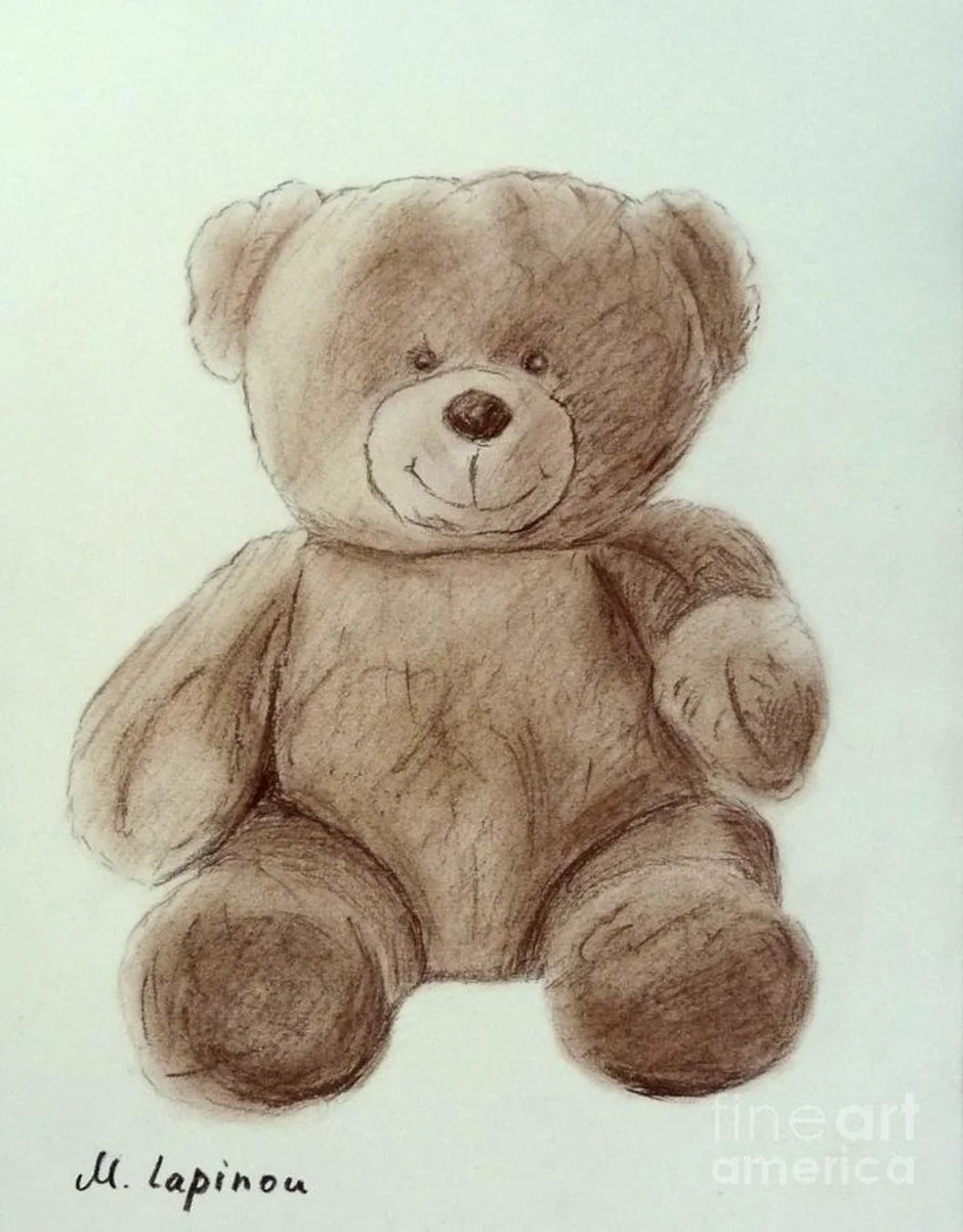 Рисунок плюшевого. Игрушки карандашом. Мягкая игрушка карандаш. Мишка рисунок. Нарисовать плюшевого медведя.