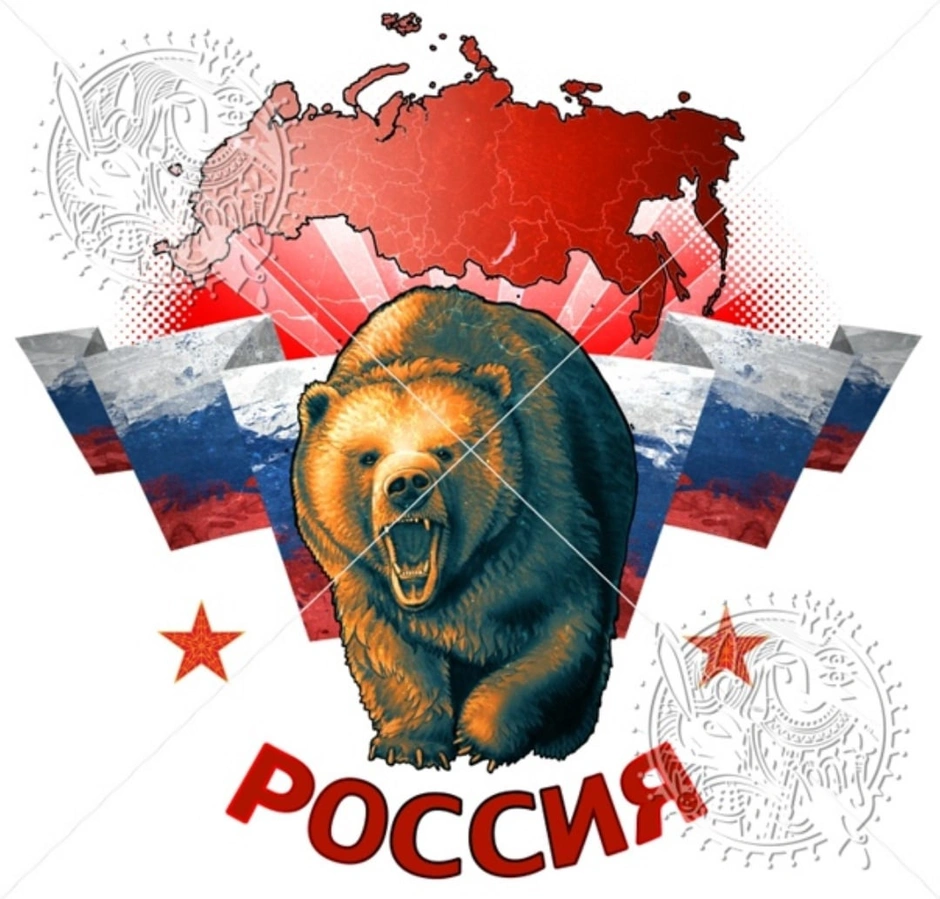 Медведь рисунок россия